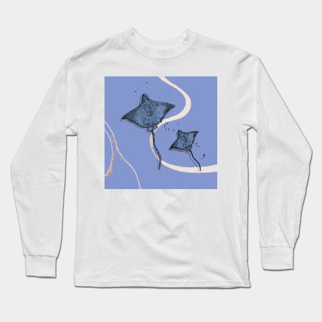 Eagle Rays Long Sleeve T-Shirt by Art by Ergate